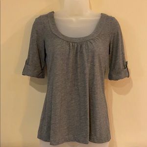 LOFT Rolled Sleeve Top